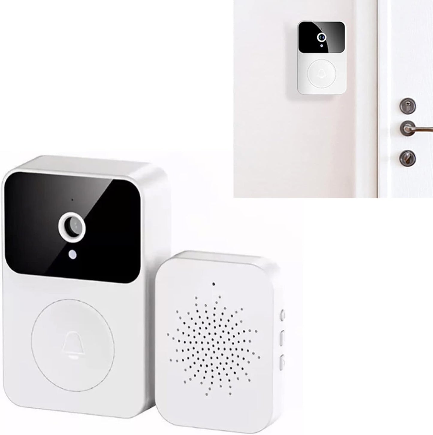 TIMBRE INALAMBRICO EXTERIOR PARA CASA TIMBRE CON CAMARA TIMBRE DE VIDEO X9 WIFI REMOTO INALÁMBRICO CAPTURA AUTOMÁTICA ALMACENAMIENTO EN LA NUBE VISIÓN