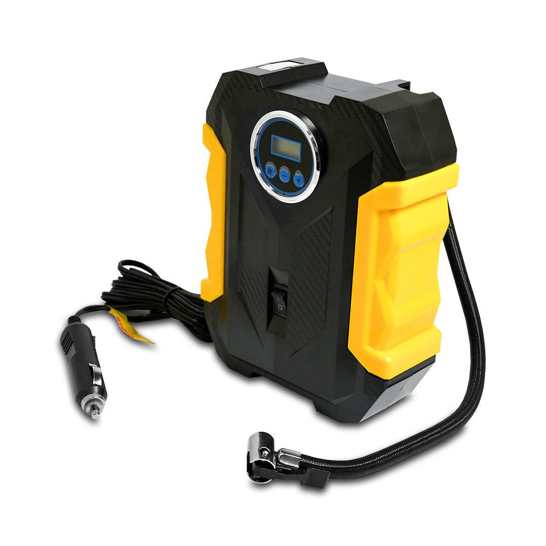 BOMBA DE AIRE PORTÁTIL 12V CON LINTERNA LED DIGITAL MD