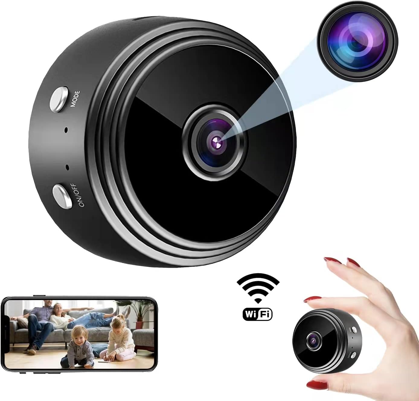 MINI CAMARA A9 1080P INALÁMBRICA WIFI SMART HOME VIGILANCIA