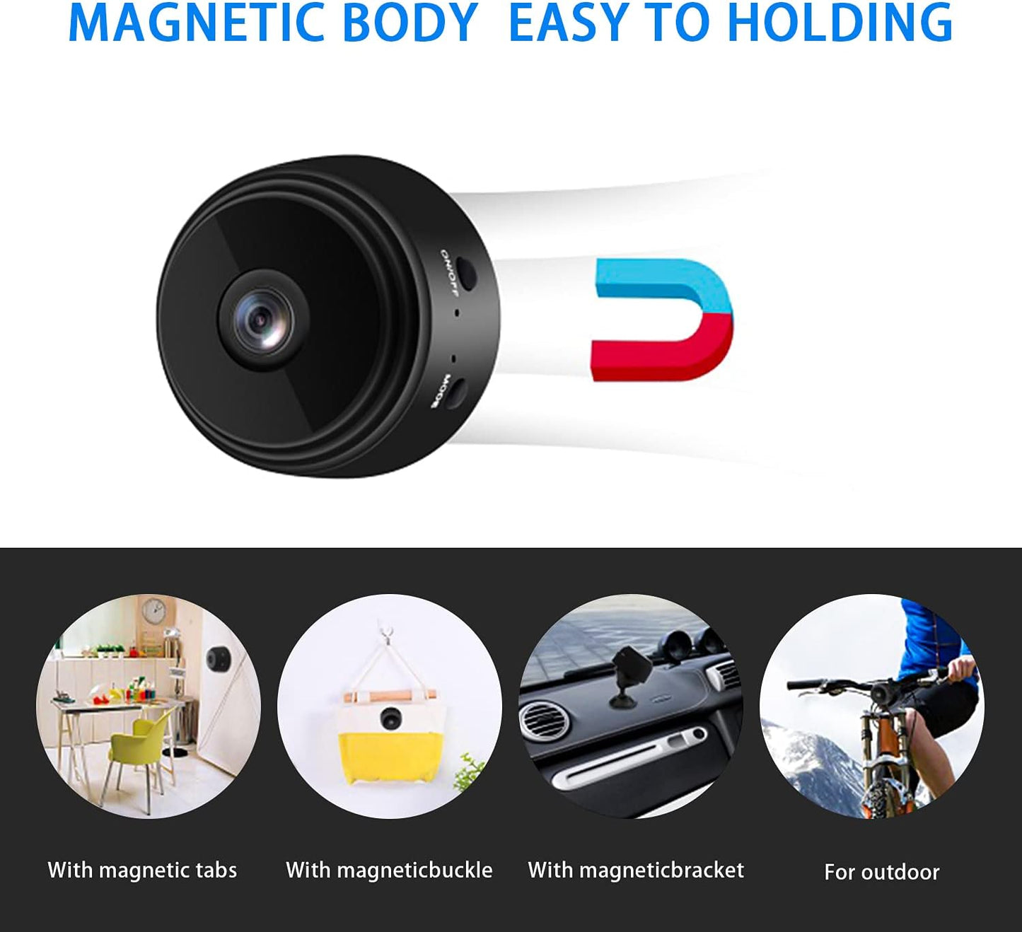 MINI CAMARA A9 1080P INALÁMBRICA WIFI SMART HOME VIGILANCIA