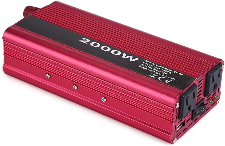 POWER INVERTER 2000W - CONVERTIDOR DE 12V A 110V PARA VEHICULO