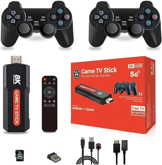 CONSOLA DE JUEGOS + STREAMING TV STICK 8K ULTRA HD 5G ANDROID TV