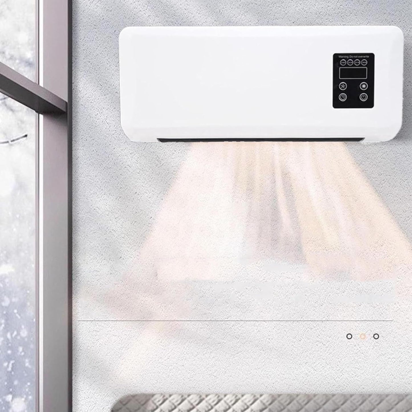 MINI AIRE PORTATIL - MONTABLE y DESMONTABLE EN PARED MEJOR OPCION PARA EL CALOR (Copia)