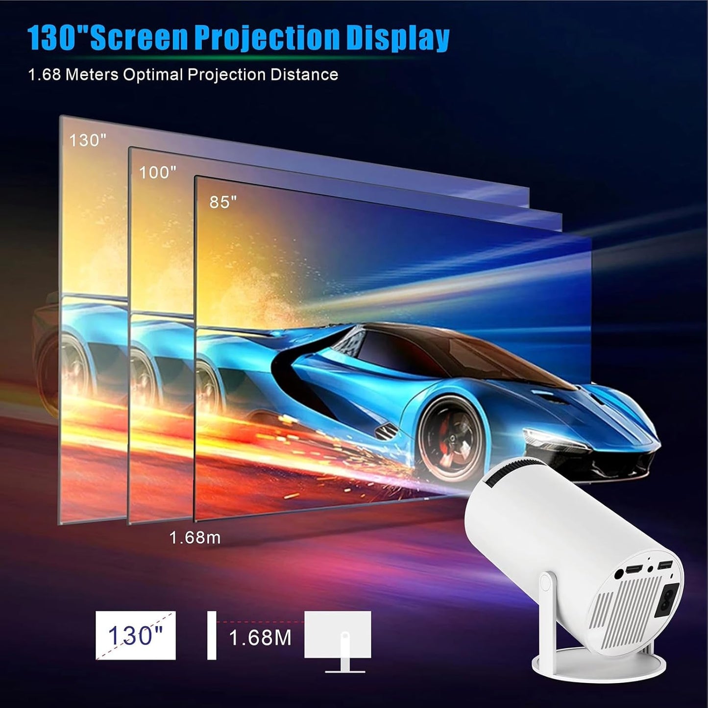 PROYECTOR PORTATIL HY300PRO