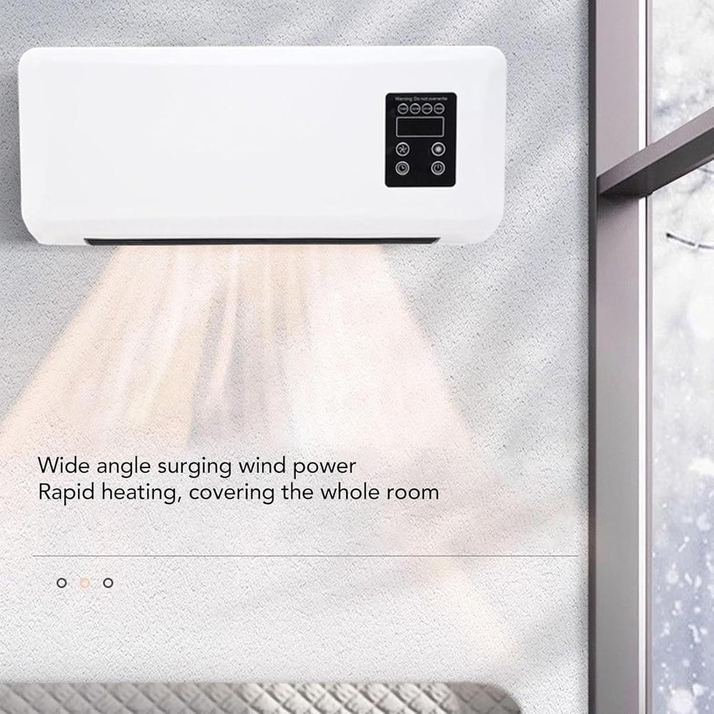 MINI AIRE PORTATIL - MONTABLE y DESMONTABLE EN PARED MEJOR OPCION PARA EL CALOR (Copia)