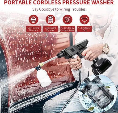 HIDROLAVADORA 2 BATERIAS 48V y 24V