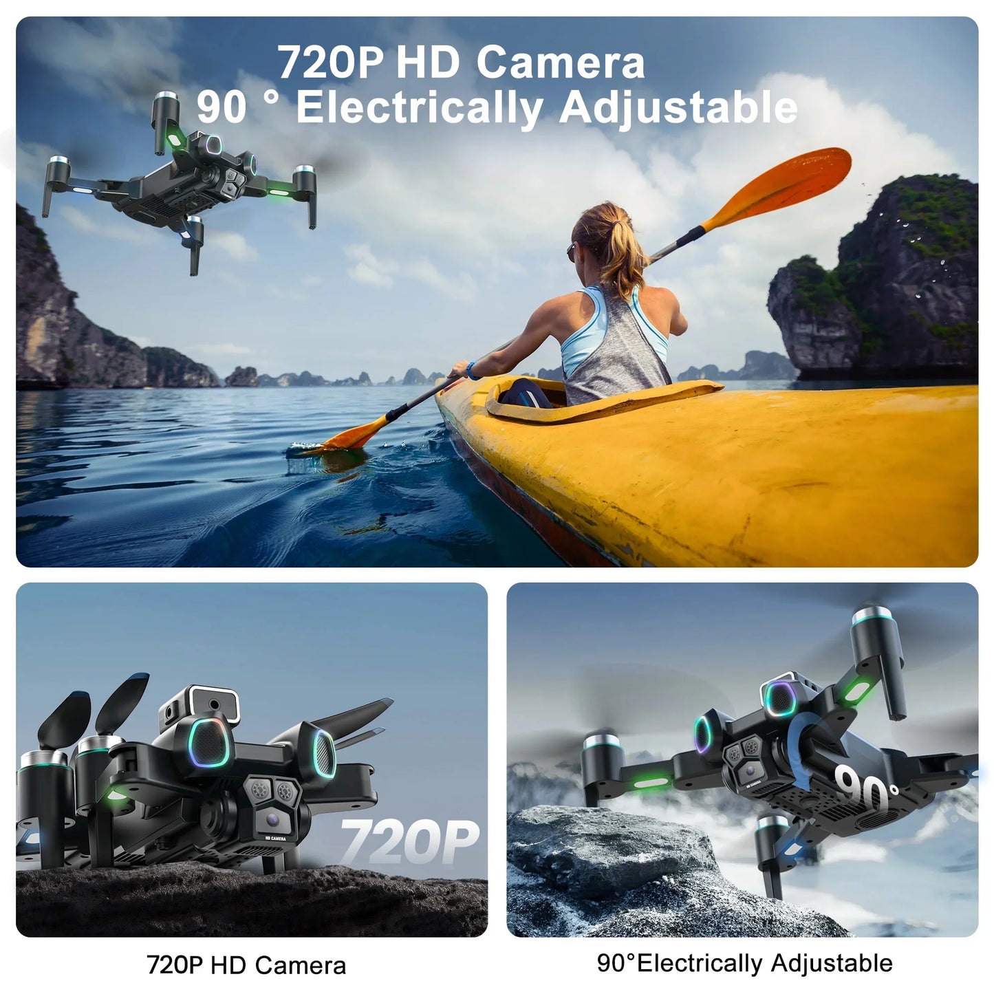 DRON CZ15 CON CÁMARA DUAL HD Y ANTICOLISIÓN INTELIGENTE